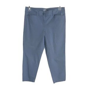Ann Taylor Loft Womens Pants Size 6 Original Crop Blue Casual Pants Pockets